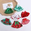 Elves Clothes Christmas Doll White Red Green Dress Baby Toys Accessories Skirt For Children's Christmas Gifts Doll Accessories