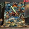 Warm Cozy Throw Blanket for Bedroom Living Room Sofa Travel Camping All Season Skin-friendly Home Decor Blanket
