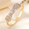 Korean Style New Fashionable and Exquisite Hollow Bow Micro-paved Zircon Women's Bracelet