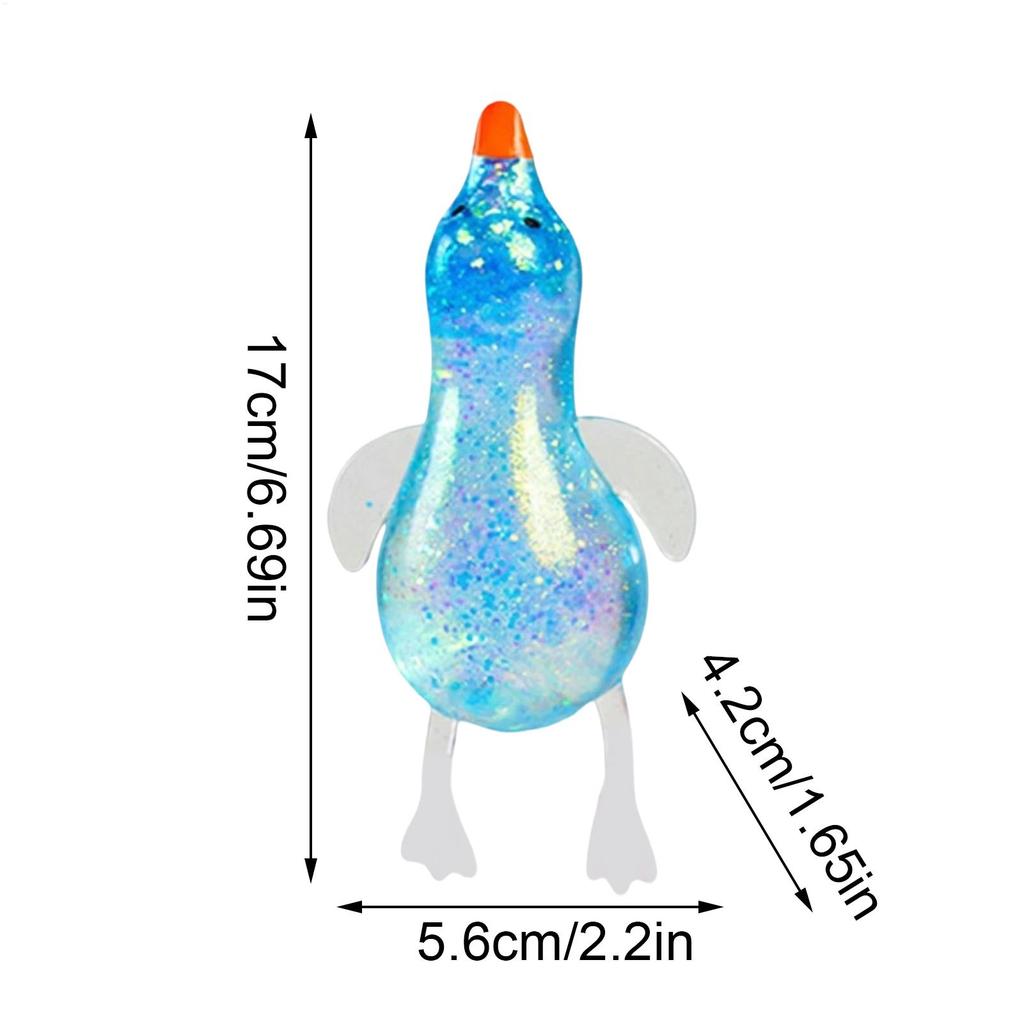 Maltose Colorful AuroraDuck Squeeze Toy Soft Cute Animal Stress Relief Decompressions Stretch Toy For Adults And Children Gift