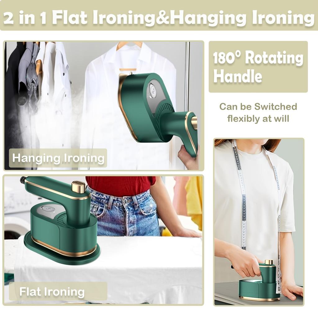 1Portable Mini Travel Iron Mini Ironing Machine Travel Portable Mini Steam Iron Essential clothing steam iron for college dormitories and home use