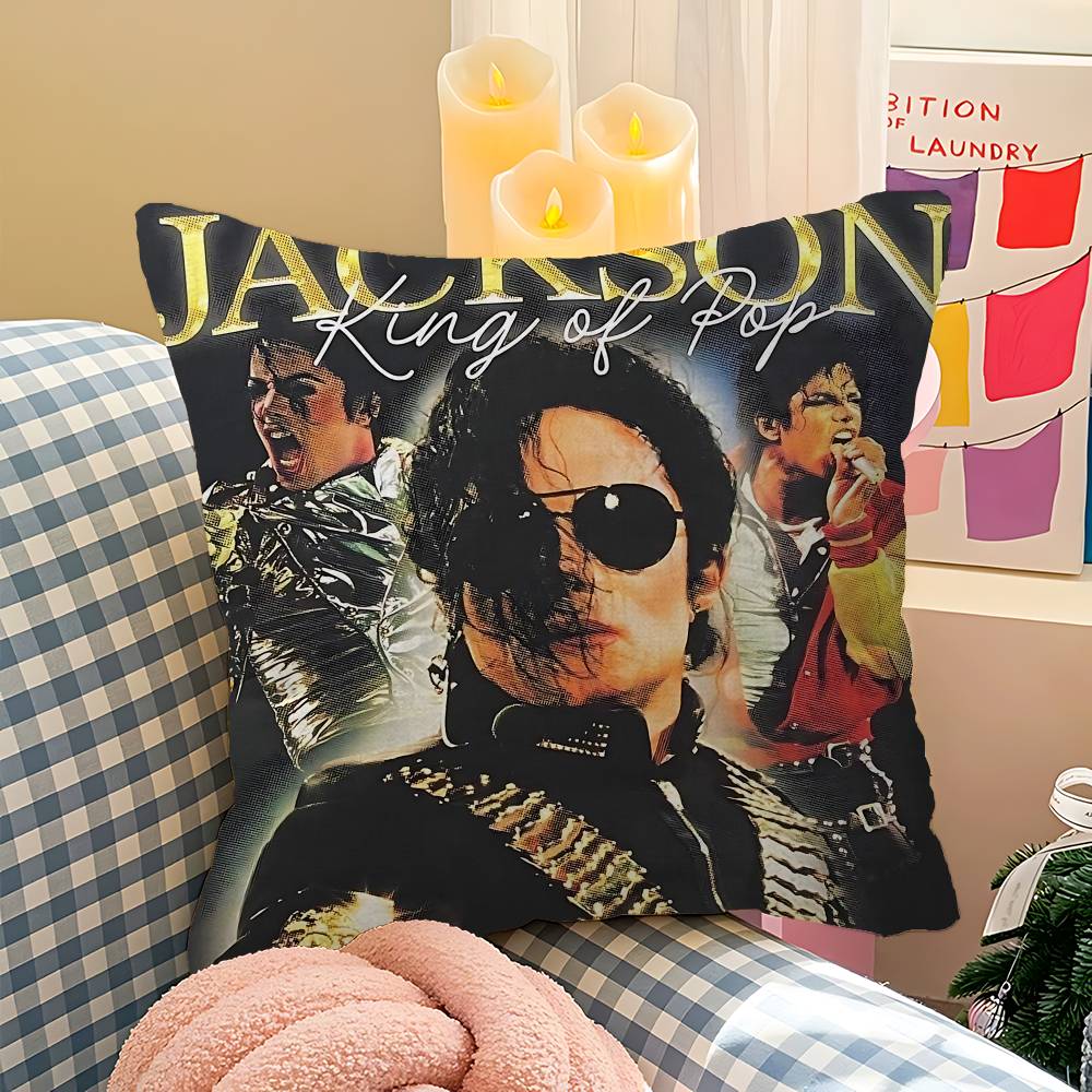 Pop Singer Michael Jackson Cushion Cover Pillow Cover Decor Pillowcase Printed Cushion Case For Couch