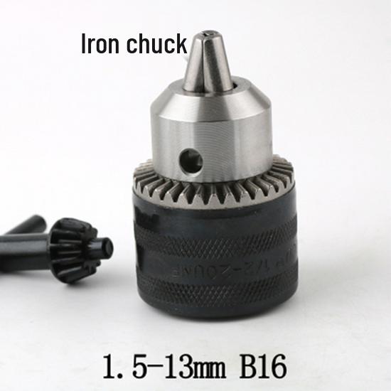 Multi-function Rotary Hammer to Electric Drill Adapter: Round/Square Shank, Four-Flute, Round Head