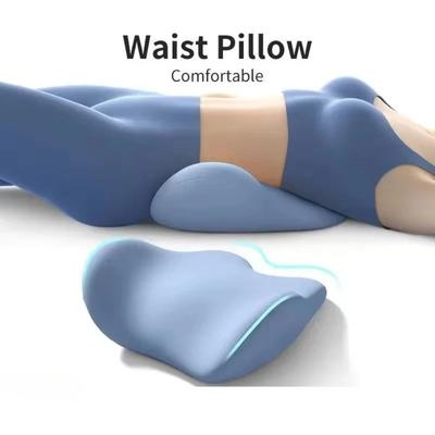 Pohodlný polštářek s paměťovou pěnou pro podporu beder Prodyšný Ergonomický polštář na ležení Měkký polštářek na podporu zad Masáž těla