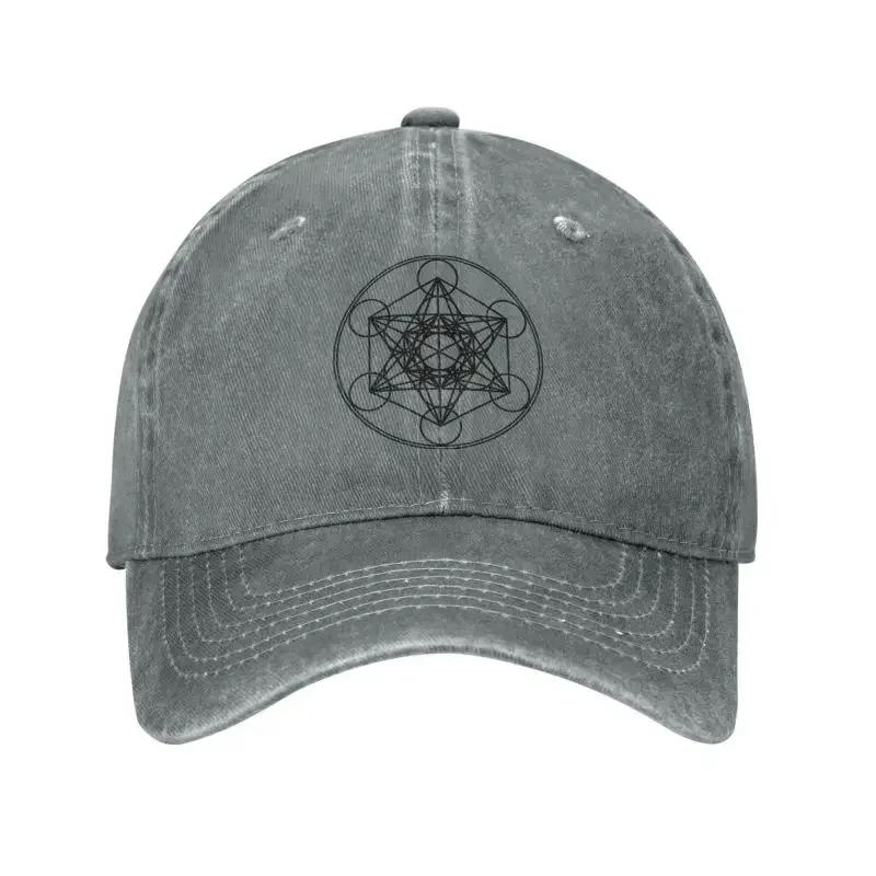 Classic Unisex Cotton Metatrons Flower Of Life Baseball Cap Adult Mandala Bloom Adjustable Dad Hat for Men Women Hip Hop