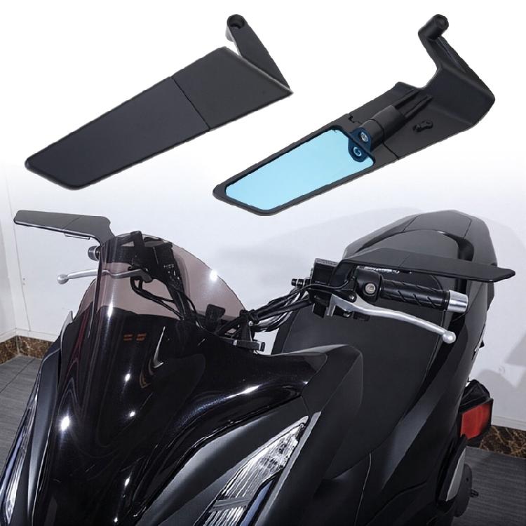 Sturdy Metal Motorcycle Mirrors With Anti scowl Blue Lens And flexible Adjustment For Custom Fit