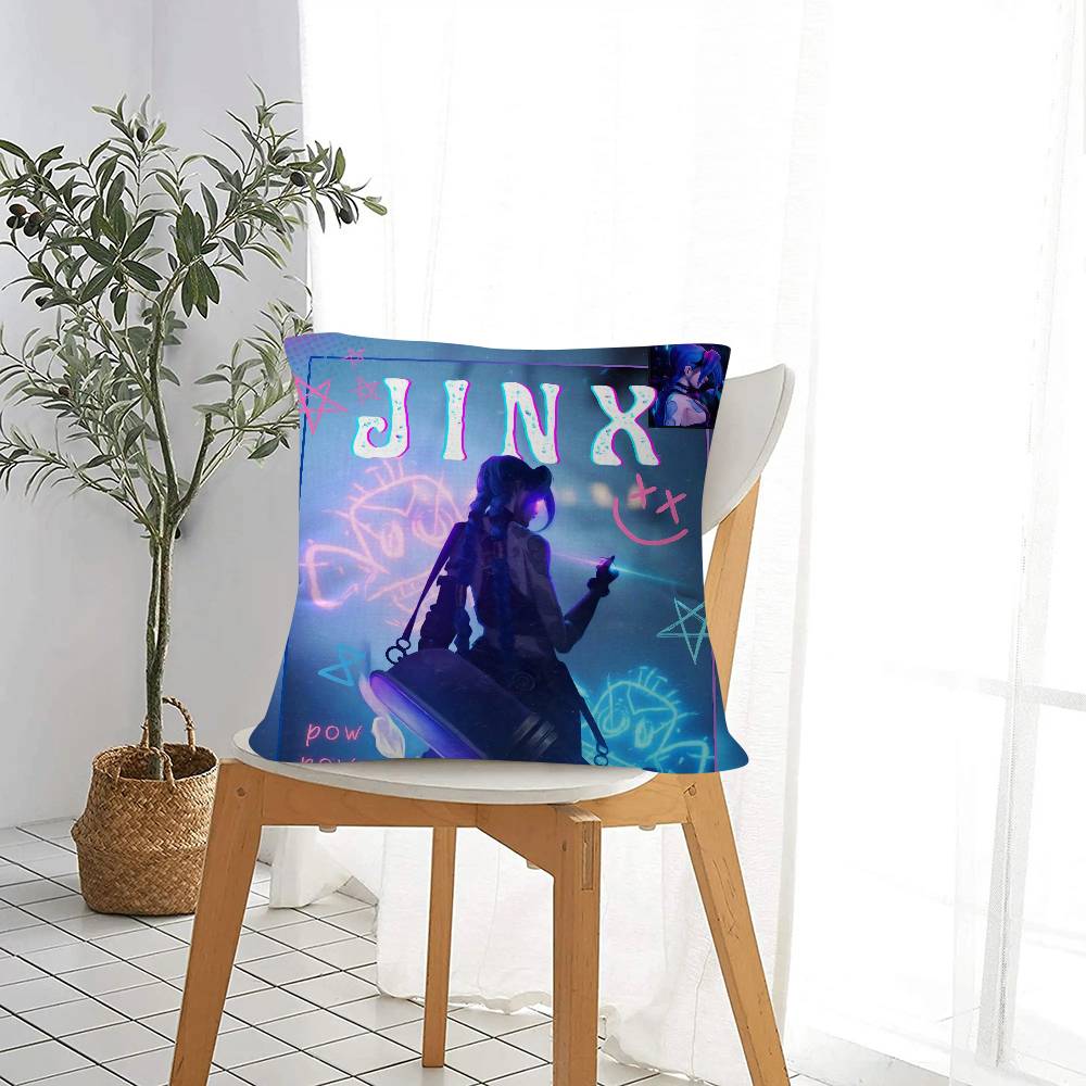 Personalized Picture Text Home Decorative Pillows Household Gifts 45X45Cm Game Jinx Cool Girl