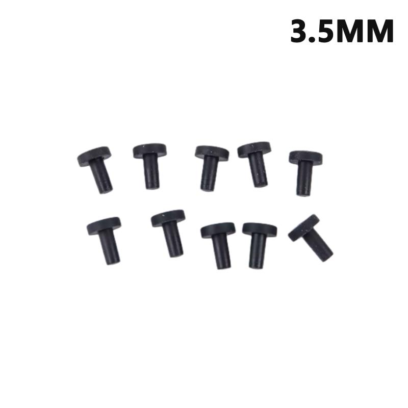 10Pcs Solid Rubber Hole Caps 3mm-12mm High Temperature Resistance T Type Silicone Seal Hole Plugs Dust-proof Gasket End Caps