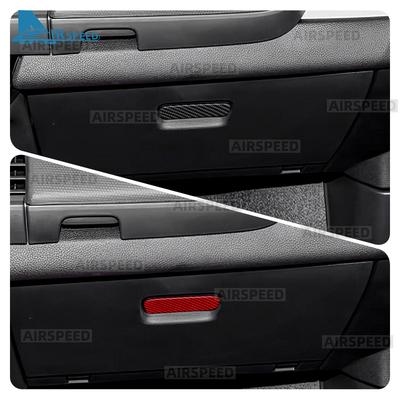 For Honda Fit 2024 2025 Real Soft Carbon Fiber LHD RHD Car Co-pilot Tool Box Switch Interior Trim Accessories