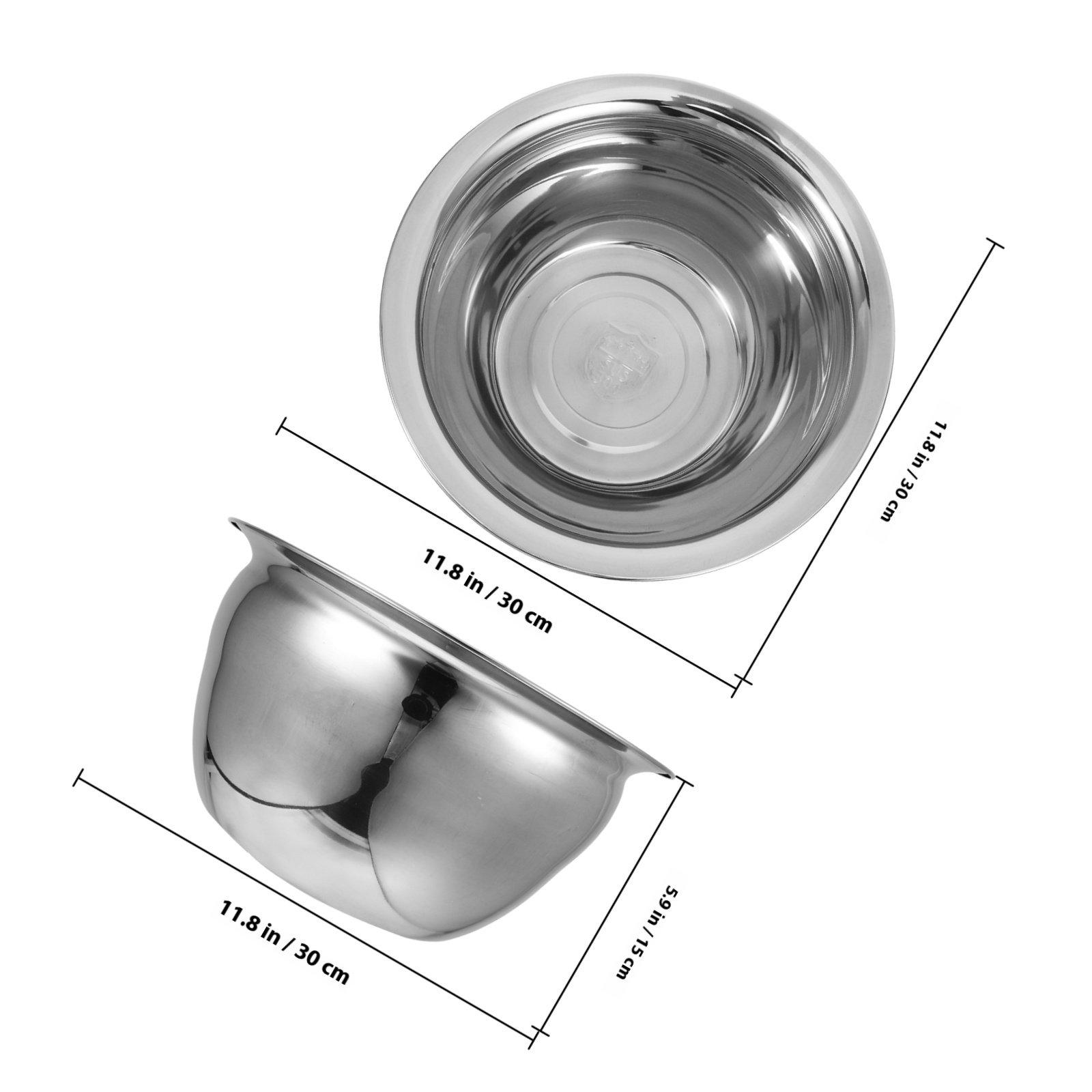 Stainless Steel Thickened Oil Storage Bowl Multipurpose Snack Salad Mixing Large Kitchen Food Prep Stackable Soup Bowls