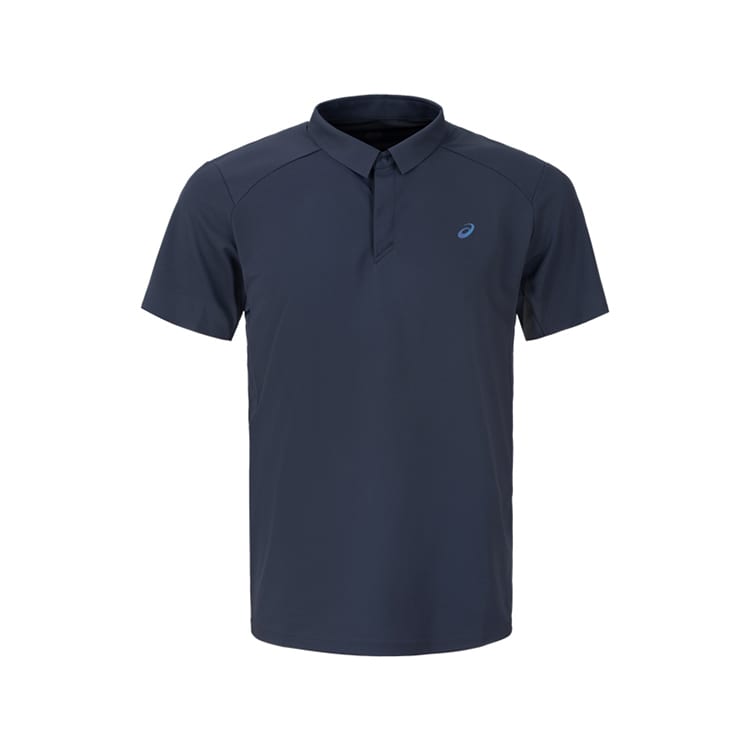 Asics Polo Shirts Men's Charcoal Gray Polo Collar Moderate 2031F541-001