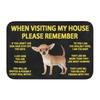 Please Remember Staffordshire Bull Terrier House Rules Doormat Mat Anti-Slip Kitchen Bath Living Room Entrance Rug Carpet