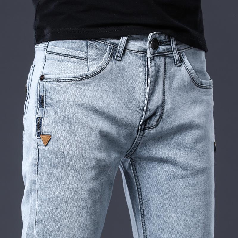 Jeans elásticos ajustados para hombre: Diseño Versátil de Alta Conversión para Adolescentes y Adultos