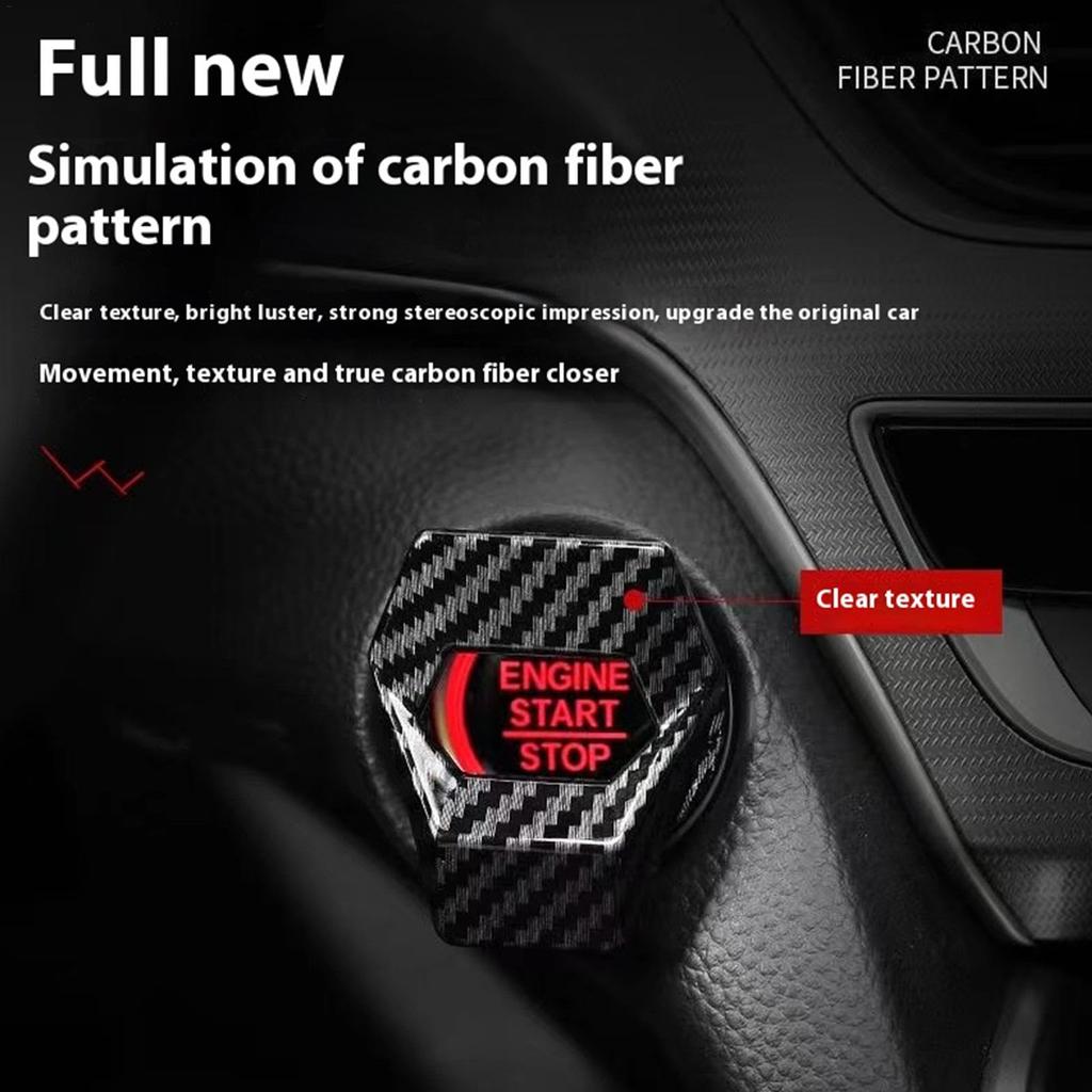 Car Start Button Cover, Car Stop Button Cover - Button Start Stop Decorative Cover