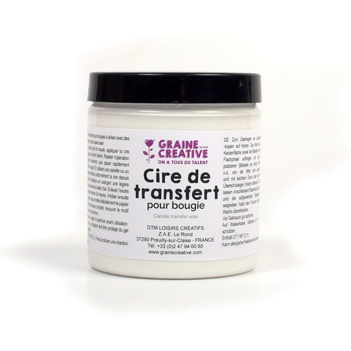 Cire pour transférer une photo sur Bougie 250ml