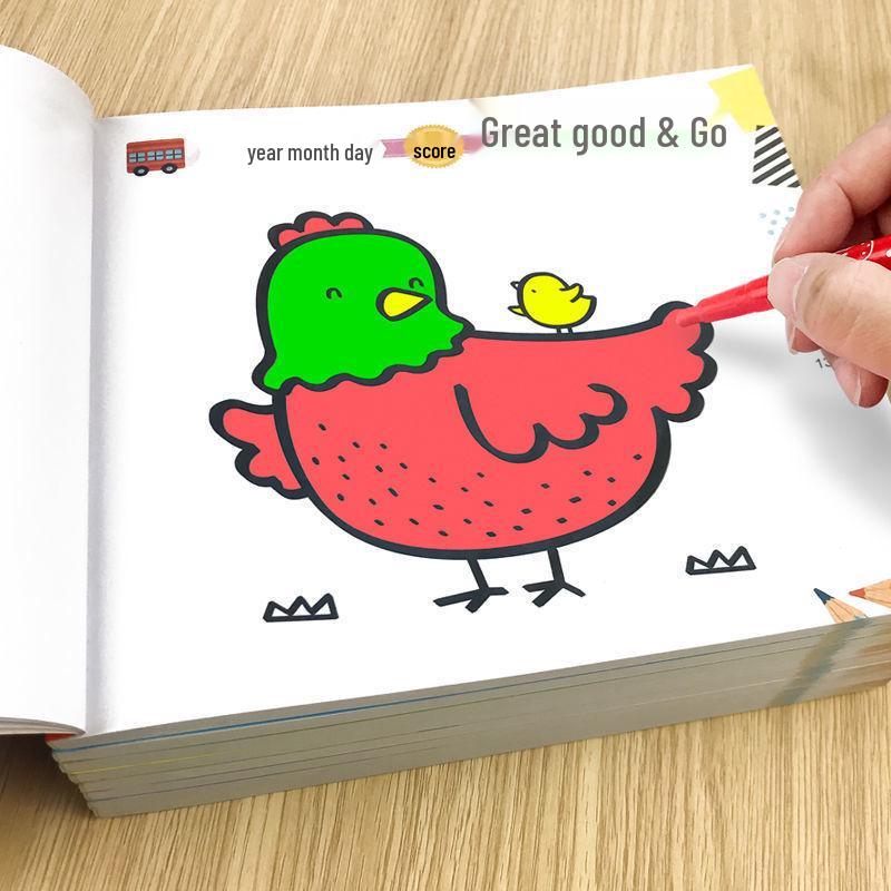 Kids' Coloring and Drawing Book Set: Doodle & Paint for Kindergarten