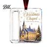 Christmas Cash Ornament with Lanyard Gift Ornament, Clear Acrylic Money Holder, Holiday Xmas Card Holder for Tree Hanging Decoration, Funny