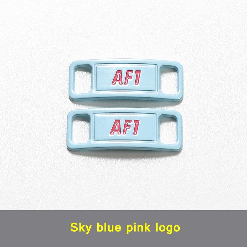NEW 1 Pair Metal Shoelaces Buckle AF1 Shoe Decoration Suitable for All Shoes Sneakers Shoes Accessories Flat Shoelace Buckle