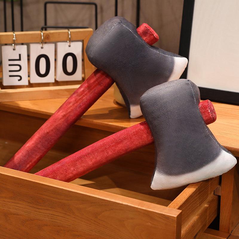 Funny axe simulation axe help fire axe props plush toy sand sculpture gifts children's gifts