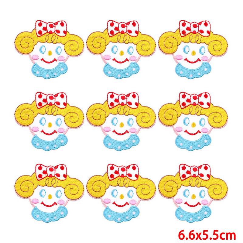 10 Pcs/lot Wholesale Embroidery Patch Iron On Patches For Clothing Patches On Clothes Jackets Decor Applique Sew Supplies