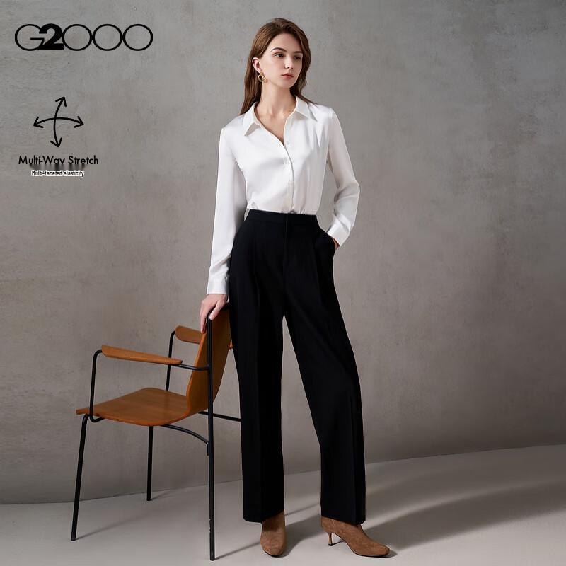 G2000 Women s Multi-Stretch Straight Leg Casual Pants 34 /160