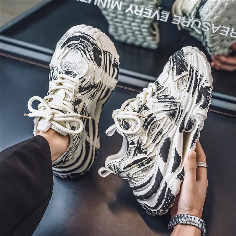 

Thick Platform Outdoor Man Casual Sneaker Jump Trend 2025 Lightweight On Clearance Original Deals Jogging Sports Shoes for Men 44