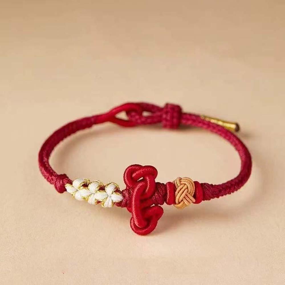 Personality Wenchang Knot Wrist Rope Fortunate Ornaments Chinese Knot Bangle  Women