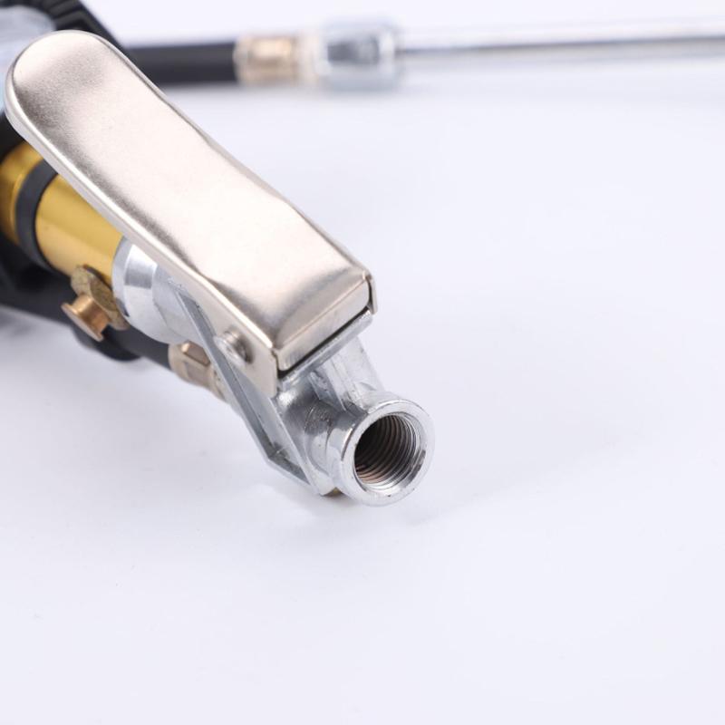 Pompka do opon, wskaźnik ciśnienia, pompa 12, samozaciskowa, pompa do opon z manometrem i szybkozłączką powietrzną