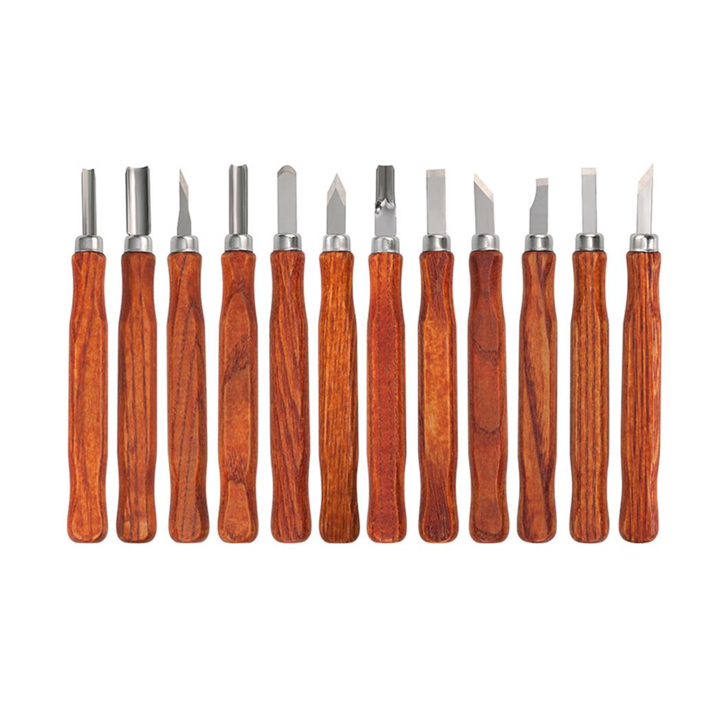 Professional Wood Carving Chisel Set with Carbon Steel Wood Carving Tools, Suitable for Carving Carpenters and Beginners