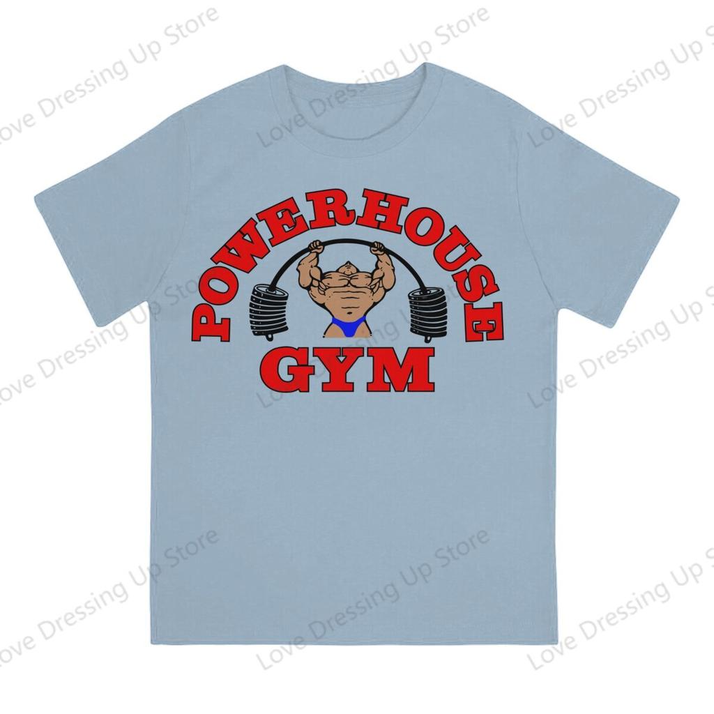 100pure Cotton Casual Unisex Tshirt Powerhouse Gym Short Sleeve Tshirts Oneck Tee Funny Tops