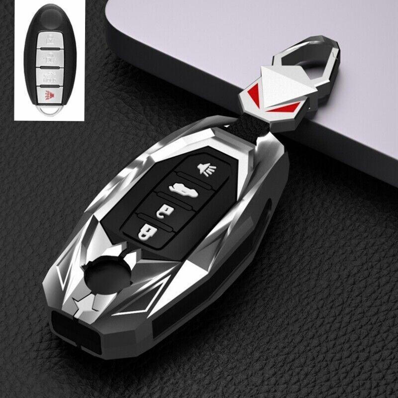 Zinc Alloy Car Smart Remote Key Fob Case Cover Holder Fit For Nissan Infiniti