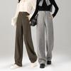 Winter 2025 High Waist Wool Wide Leg Pants - Slimming, Thickened, Loose Fit Women's Wear