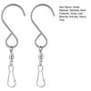 37484 Pcs S-shaped Hanging Swivel Hooks with Clip Great Load Bearing Heavy Duty Dreamcatcher Wind Spinner