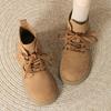 Retro Short Boots Women's Autumn New Thick-soled Versatile Lace-up Slim Martin Boots Women's Boots