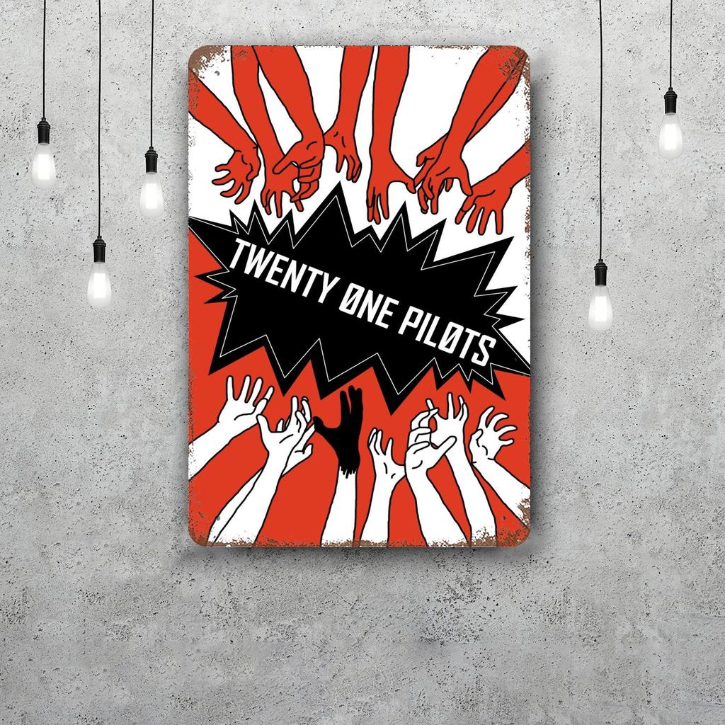 Twenty one pilots Decorazioni Segnali Metallici Vintage Segnali in Latta Poster del Capitano Decorazione per Bar Pub Club Man Cave Decorazione Murale