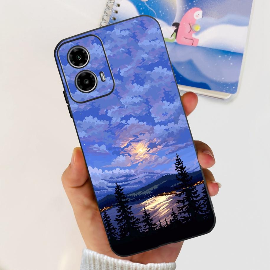 For Motorola Moto G24 Power Case 2024 New Fashion Flower Silicone Soft Back Cover For Moto G24 G34 Phone Case MotoG24 G 24 Coque