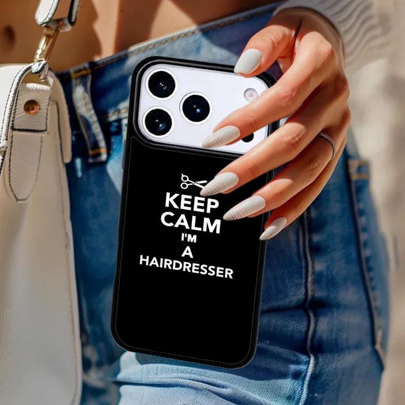Hair Scissors Phone Case For iPhone 17 Air 14 15 13 12 Max Cover For Apple 14 15 16 16e 11 Pro Max Plus