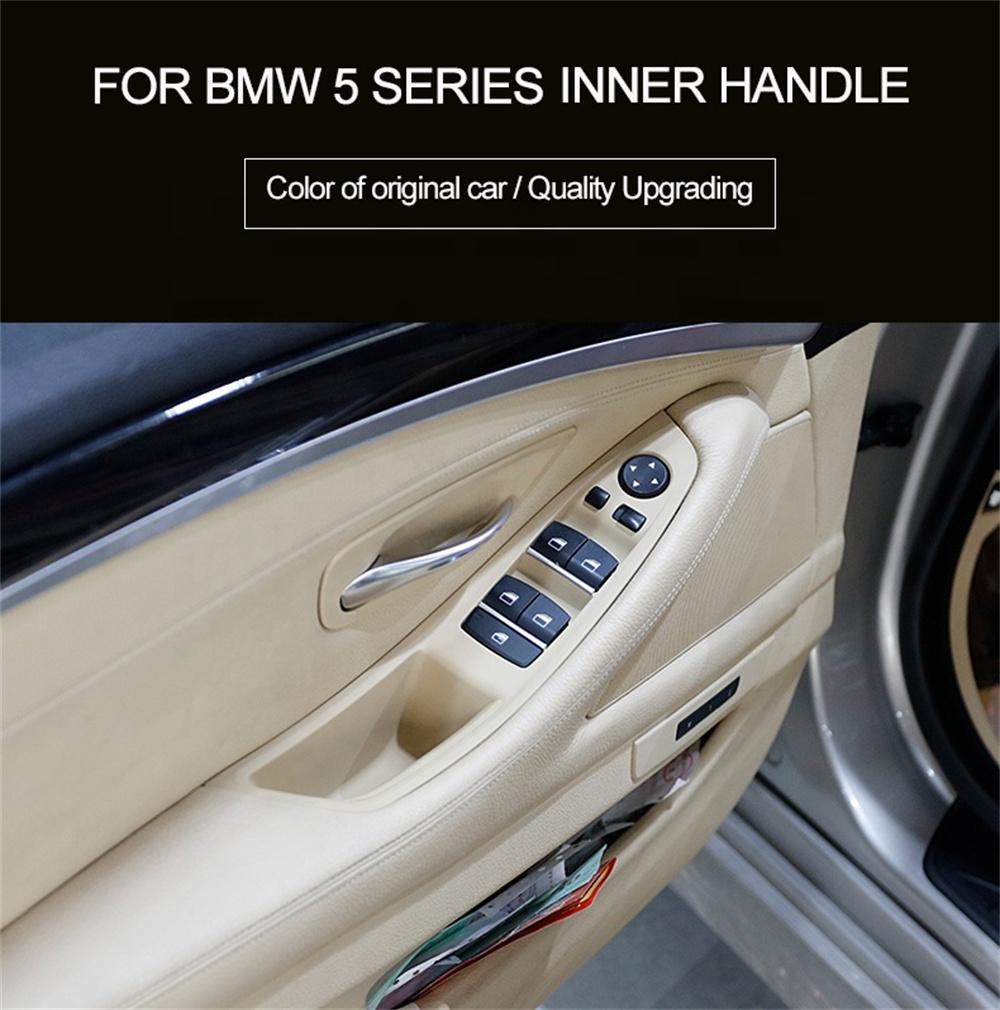 Poignée intérieure de porte intérieure pour F10 F11 F18 BMW Série 5 Accoudoir Tirette Garniture de Cache Ensemble de 7 Pièces 51417225875 51417261933 51417225879