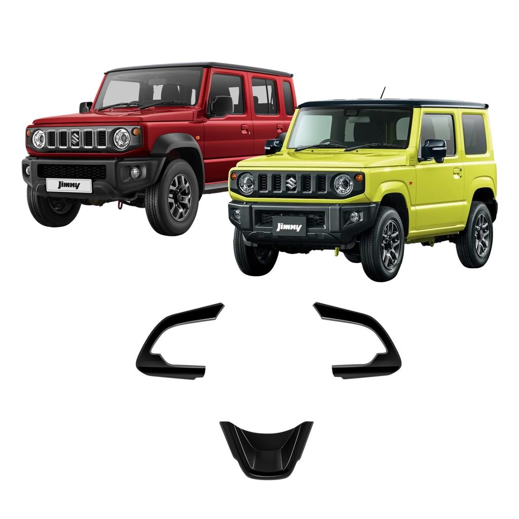 MEKOMEKO Set of Steering Panel Covers for Suzuki Jimny Nomad Jimny Sierra and Jimny including Steering Wheel Switch and Accessories to Prevent