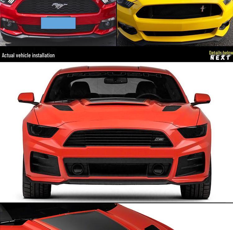 Carbon Fiber Hood Panel for 15-17 Ford Mustang Roush Modification