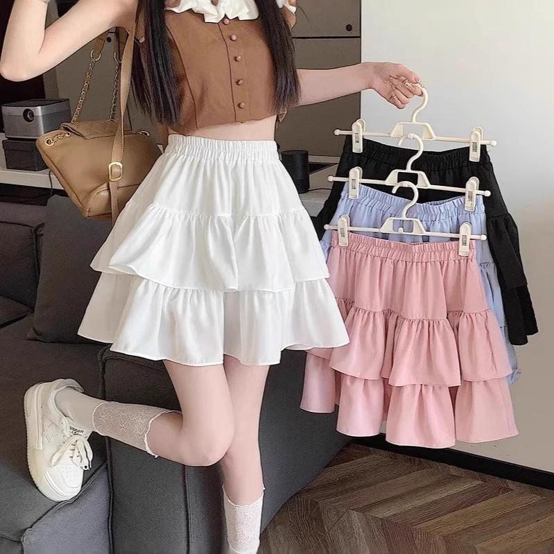 Ballet Style White Puff Mini Skirt for Women - A-Line Summer Petite Skirt