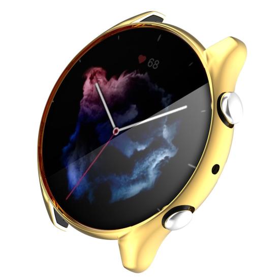 Watch Case Anti-fall Electroplating TPU Smart Watch Full Screen Protector Cover for Amazfit GTR 3/GTR 3 Pro