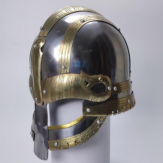 Vendal Mendulsaa Sca Larp , Viking Helmet, Medieval Templar Knight Crusader Armor, Viking Lerp Warrior Helmet, Steel Brass Helmet