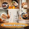 Homemade Sourdough Bread Bags: Reusable, Eco-Friendly Bread Storage Containers for Fresh Loaves 2-Pack