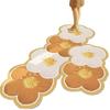 Flower Kitchen Floor Mat Non Slip Absorb Oil Kitchen Rug Oil Painting Long Carpet  Entrance Doormat  Kitchen Hallway Runner Rugs