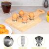 Stainless Steel Egg Cups Soft Boiled Egg Holder Breakfast Tray Egg Cup Holder Cooking Tool Egg Storage Holder Kitchen Gadgets