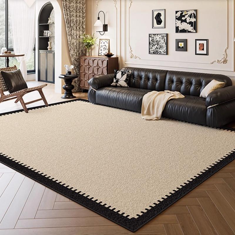 Modern Simple Living Room Carpet Advanced Geometric Pattern Bedroom Rug Large Area Light Luxury Home Decoration Coffee Table Mat
