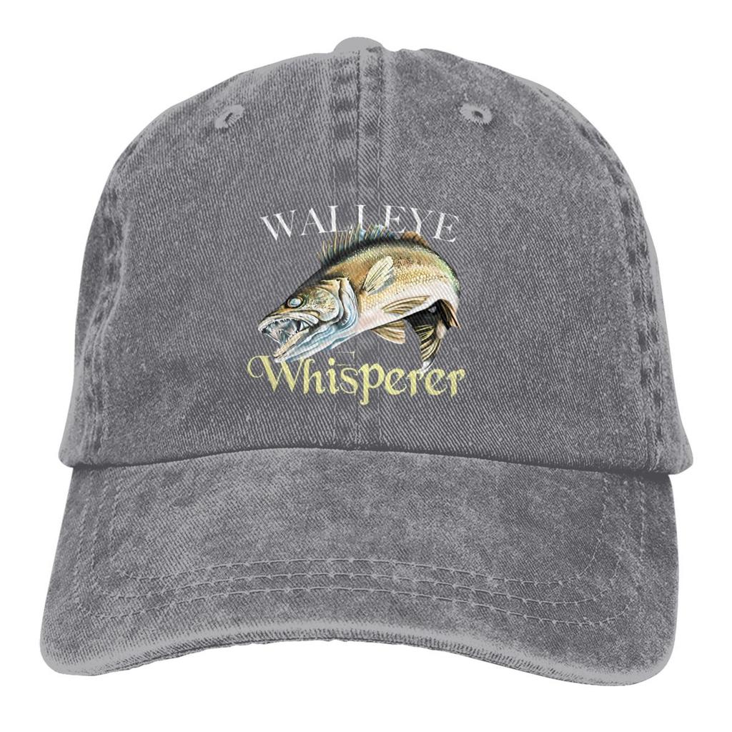 Walleye Whisperer Baseball Cap Unisex Hats Women Visor Protection Snapback Fish Go Fishing FisherUnisex Caps