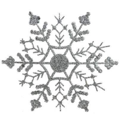 Christmas Tree Glitter Snowflake Pendant Gold Powder Snowflake Christmas Ornament Set