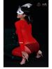 Qinghe 10D Seamless Stockings Jumpsuit - Sexy, Sheer Full-Body Stockings Lingerie Pajamas for Women